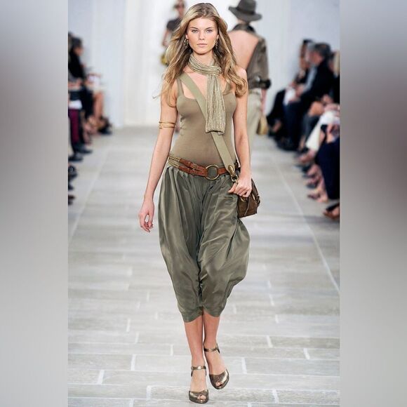 Ralph Lauren * Runway Collection Metallic Beaded Scarf - Picture 4 of 16